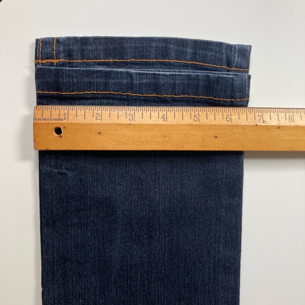 Foxy Jeans Vintage Dark Blue Jeans Denim Vintage Foxy Jeans Size 5 / 26-27 - Picture 6 of 7